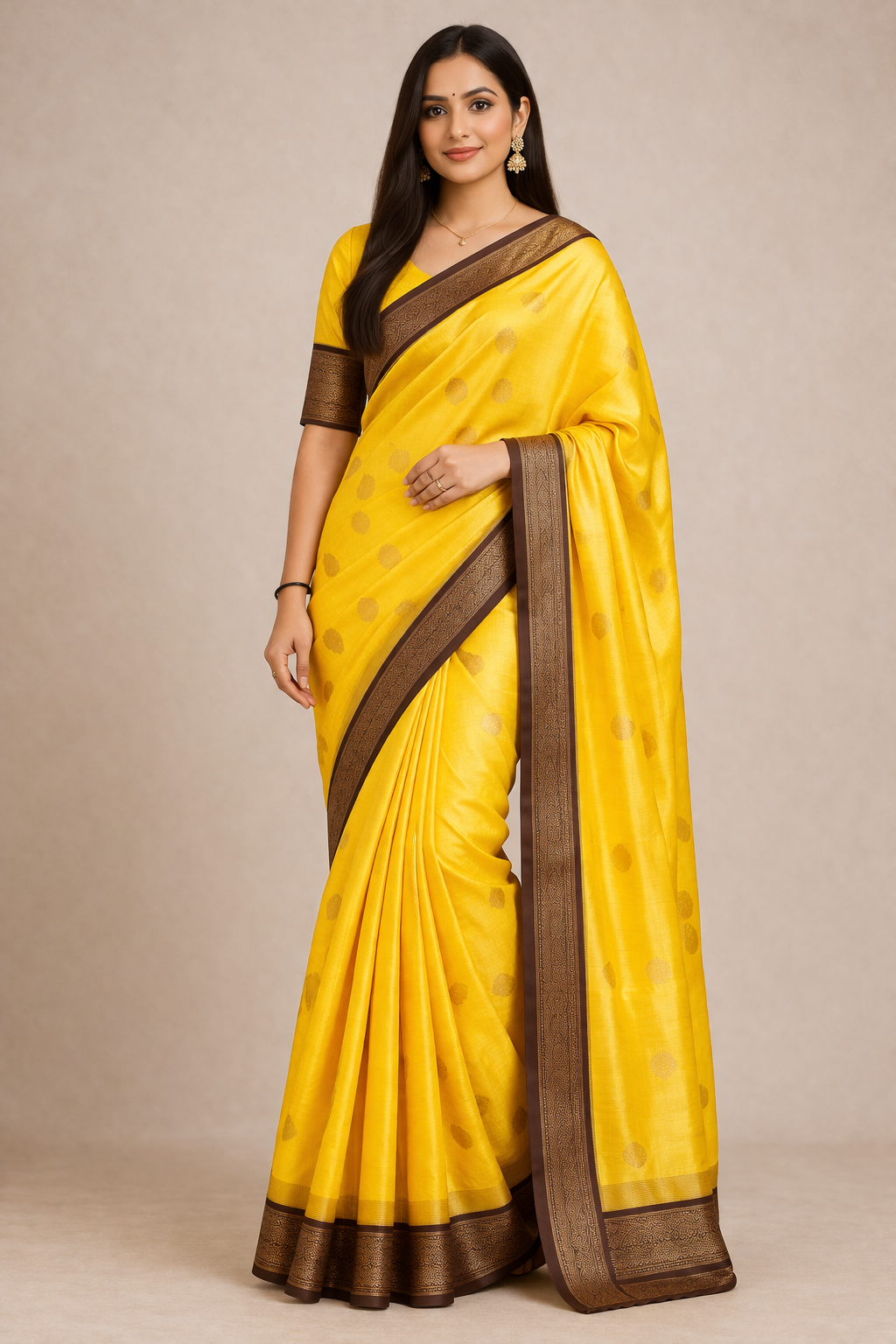 Elegant Rumali Silk Zari Work Saree