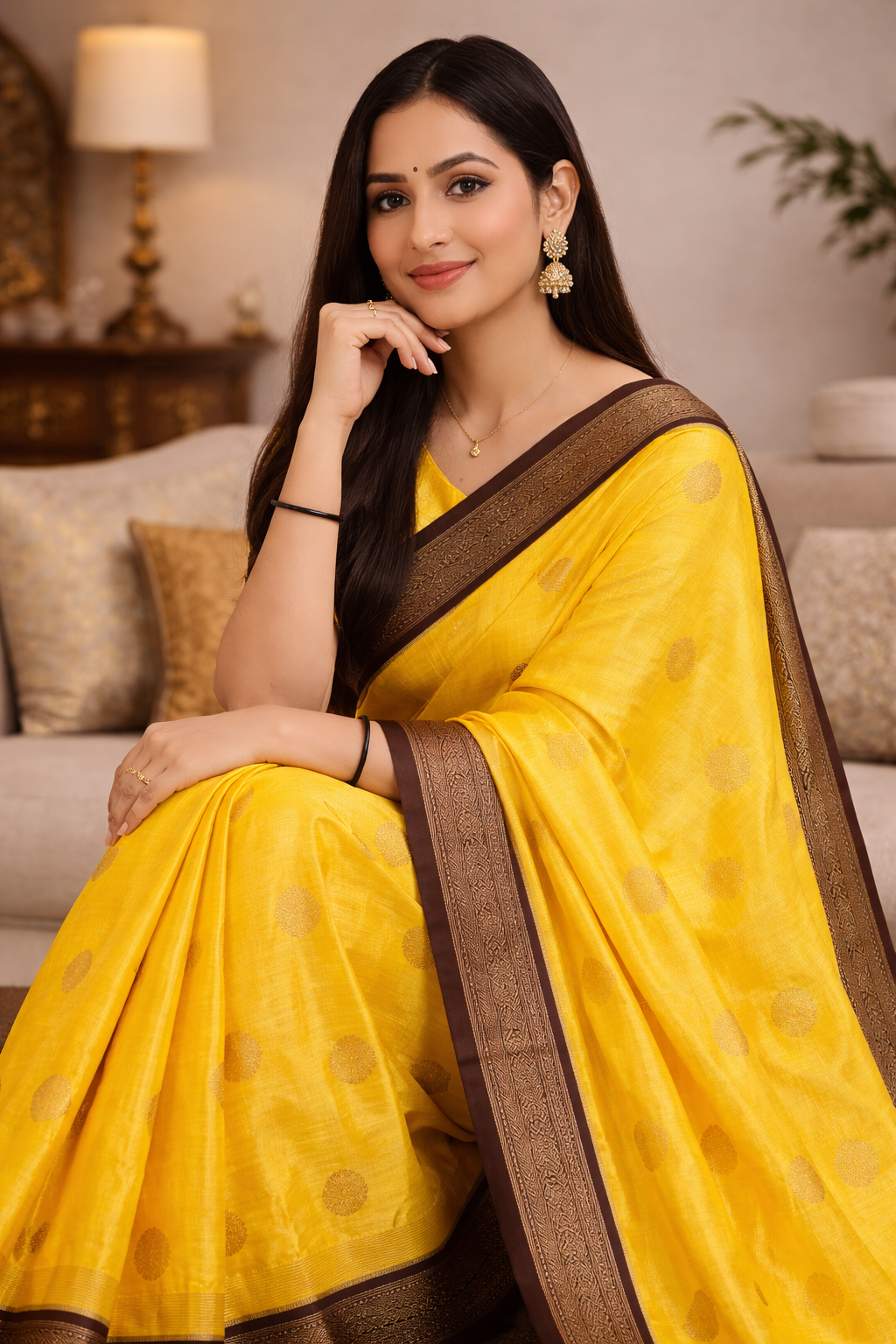 Elegant Rumali Silk Zari Work Saree