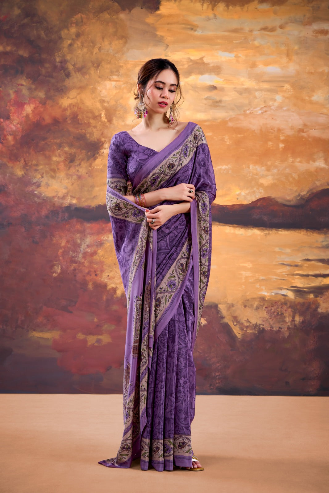 Elegant Printed Saree For Women