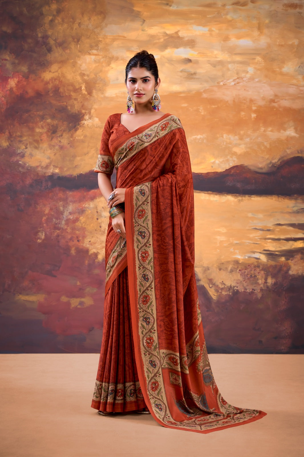Elegant Printed Saree For Women