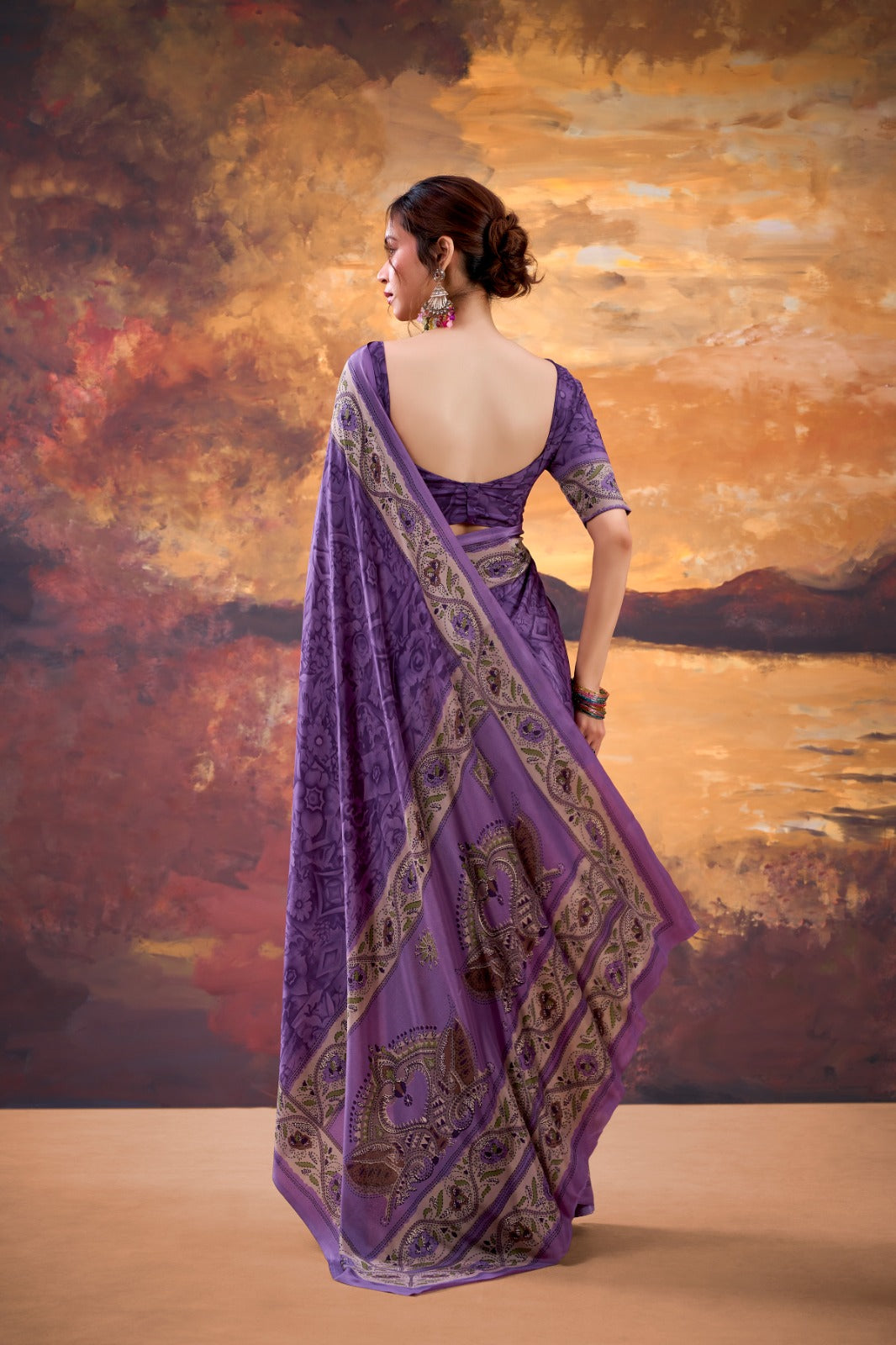 Elegant Printed Saree For Women