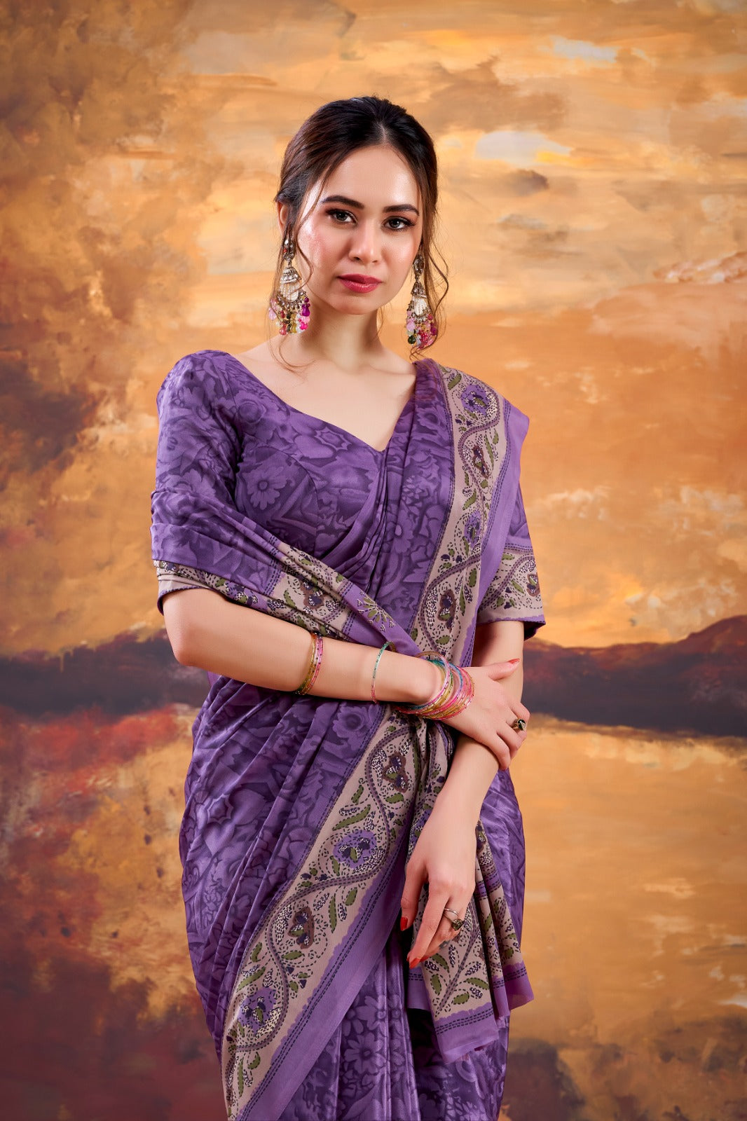 Elegant Printed Saree For Women