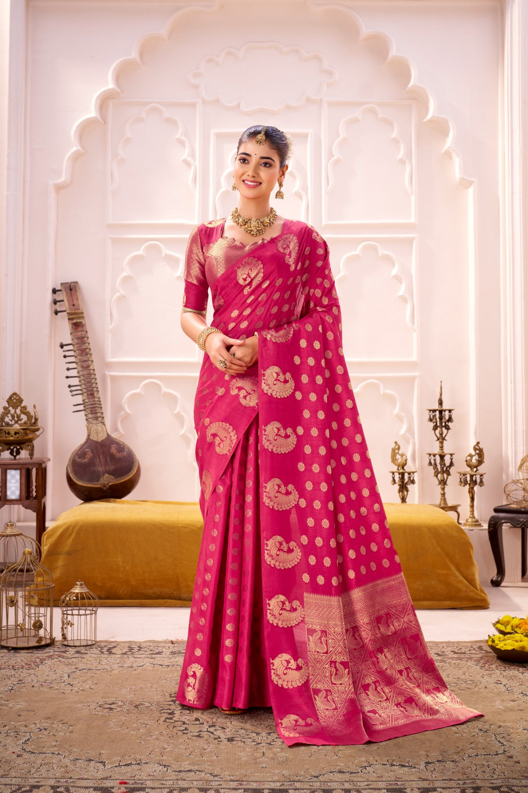 Designer Roop Silk Zari Woven Silk Saree