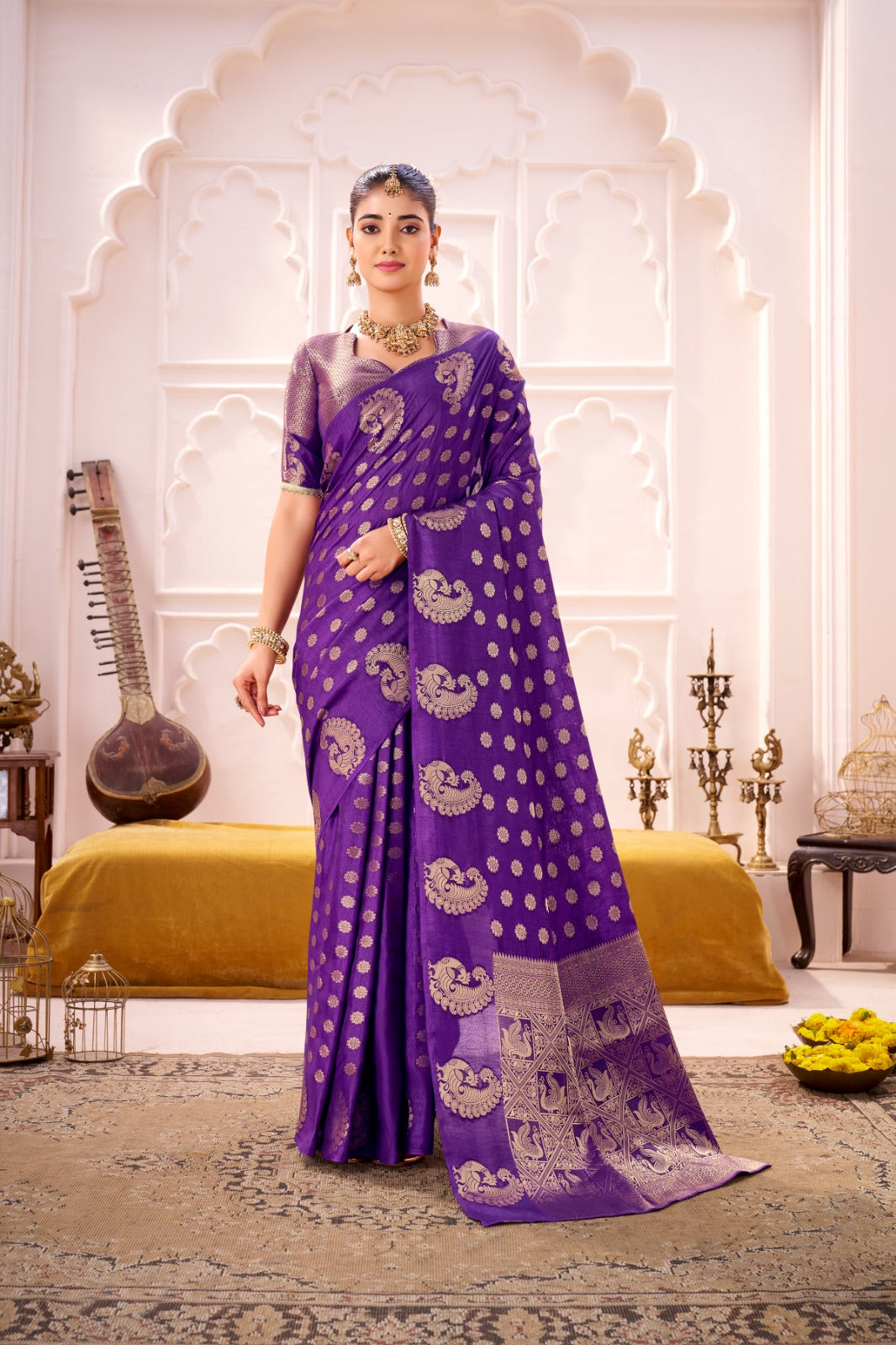 Designer Roop Silk Zari Woven Silk Saree