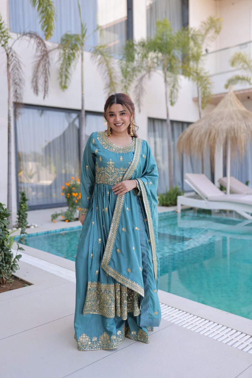 Designer Party Wear Sharara Set