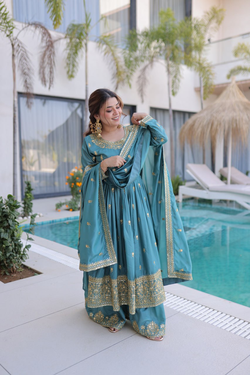 Designer Party Wear Sharara Set