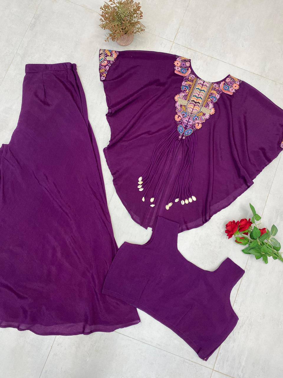 Designer Kaftan Palazzo Co-Ord Set