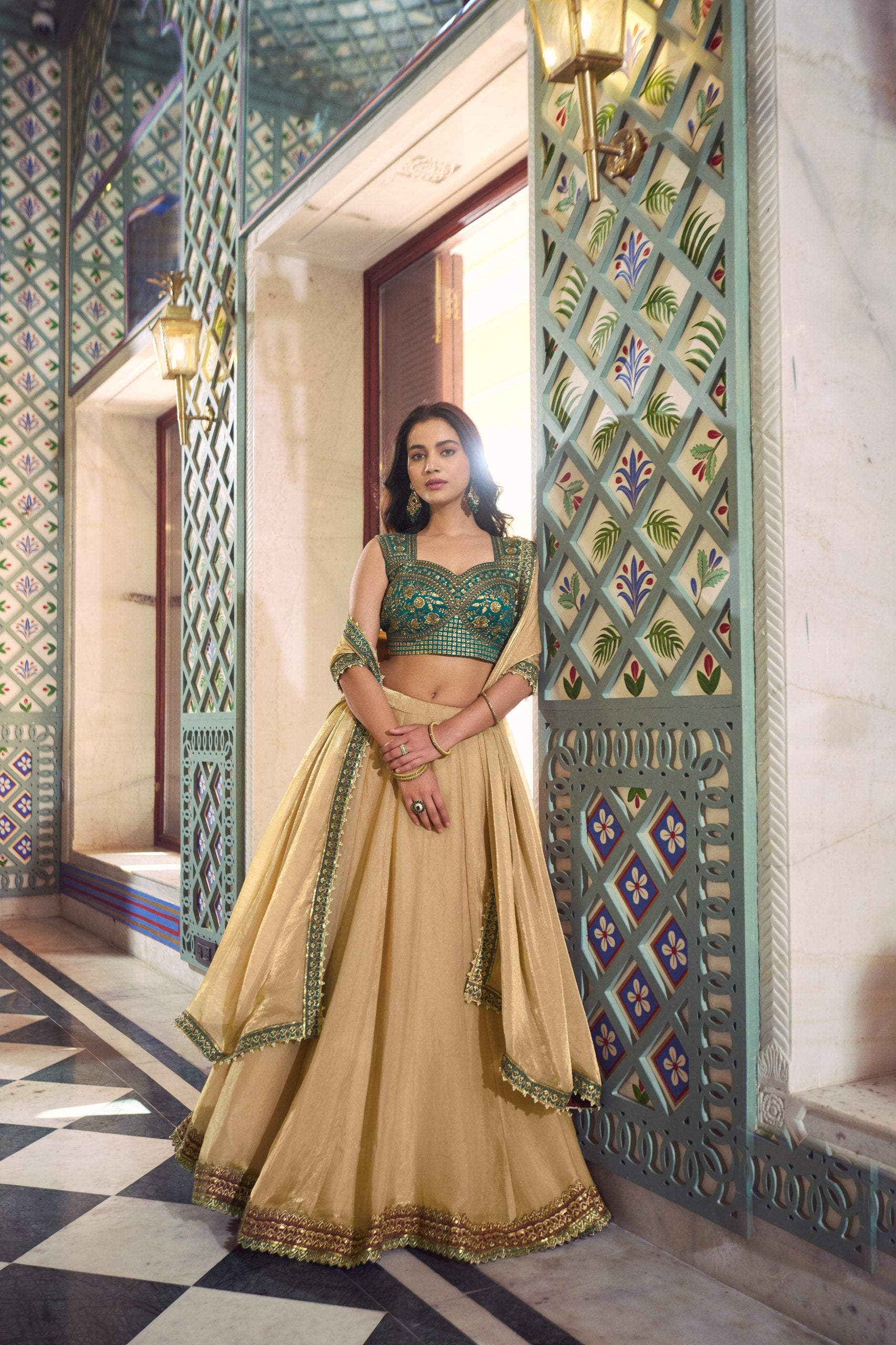 Women Sequins Embroidered Lehenga Choli Set