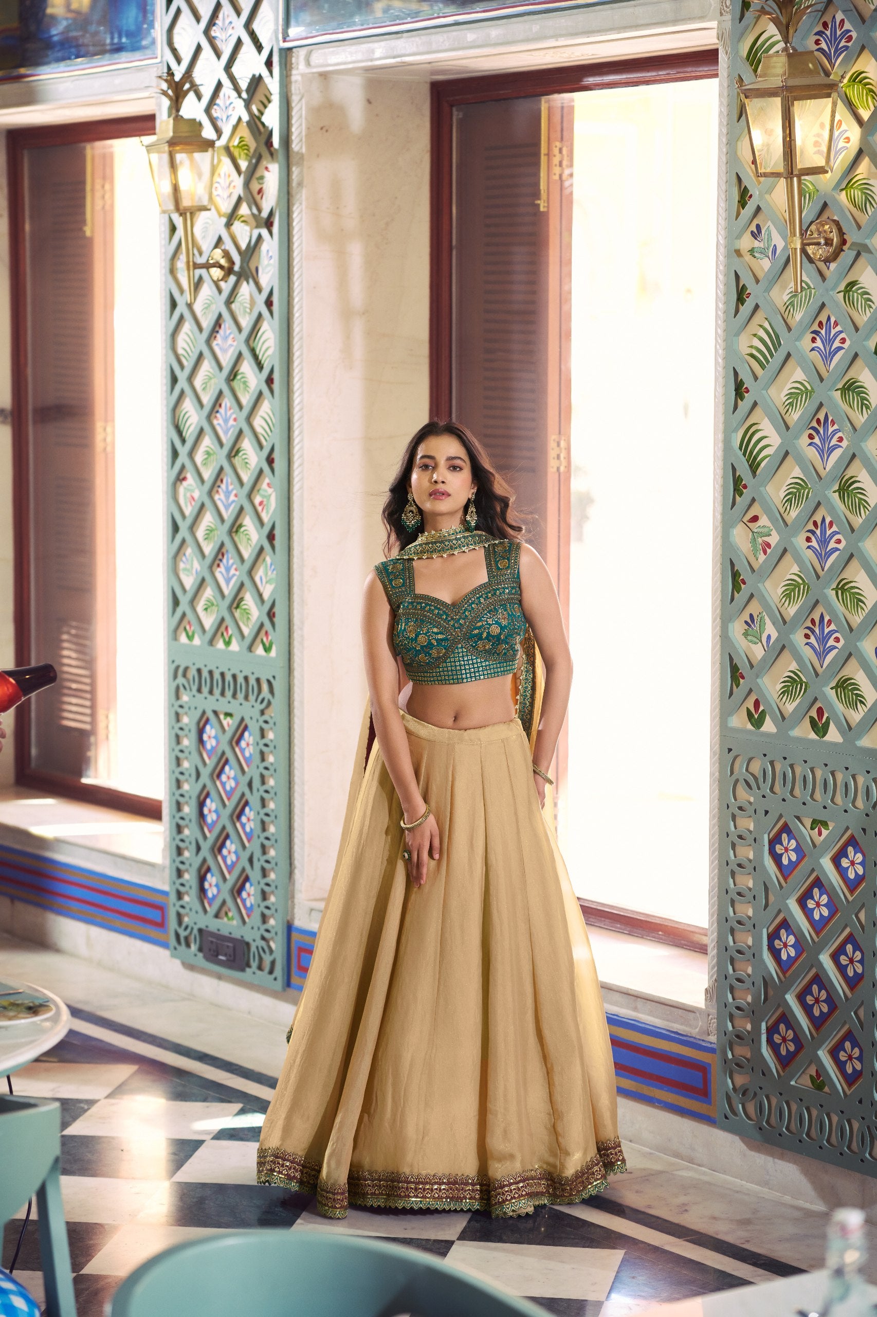 Women Sequins Embroidered Lehenga Choli Set
