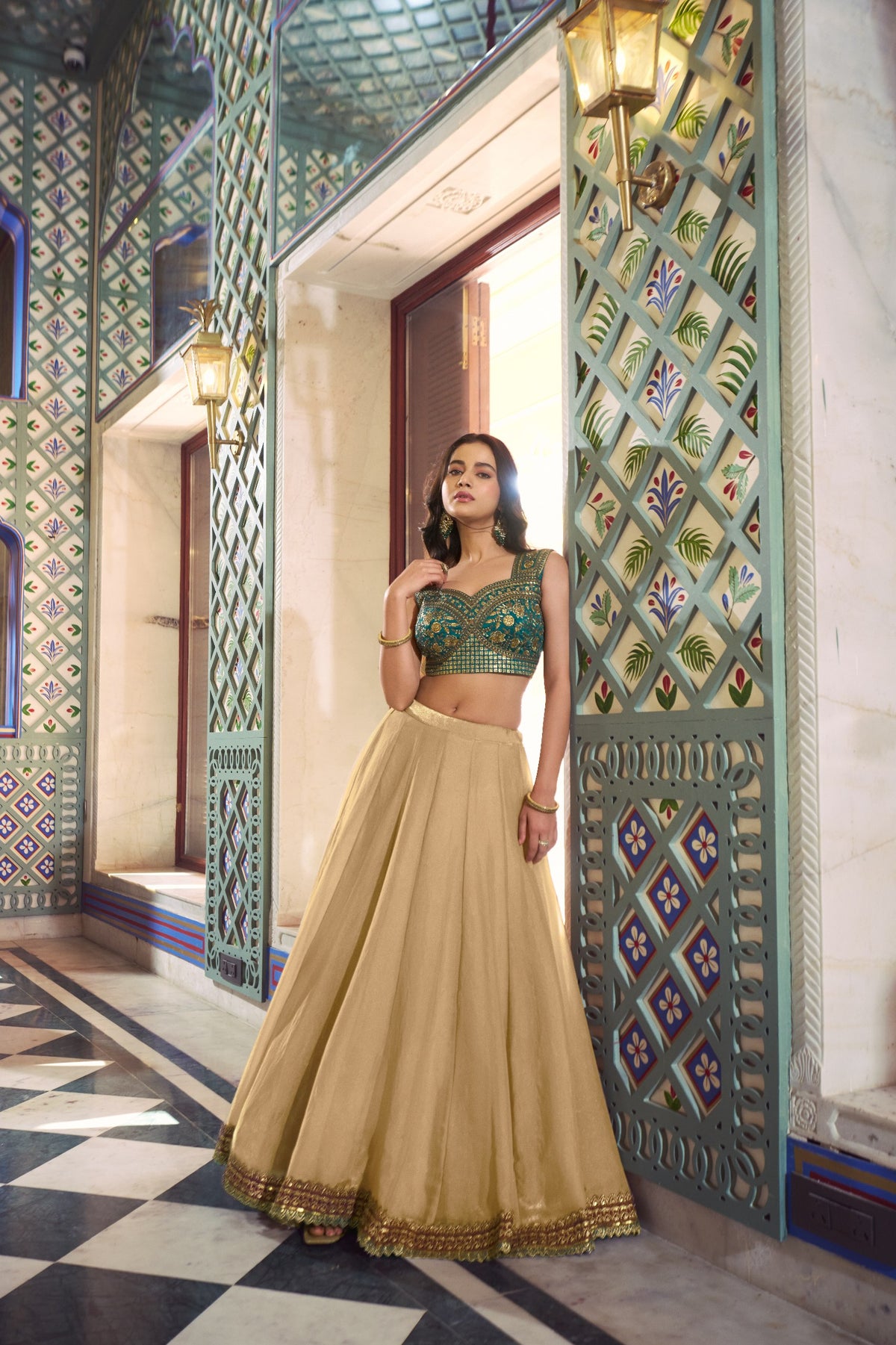 Women Sequins Embroidered Lehenga Choli Set