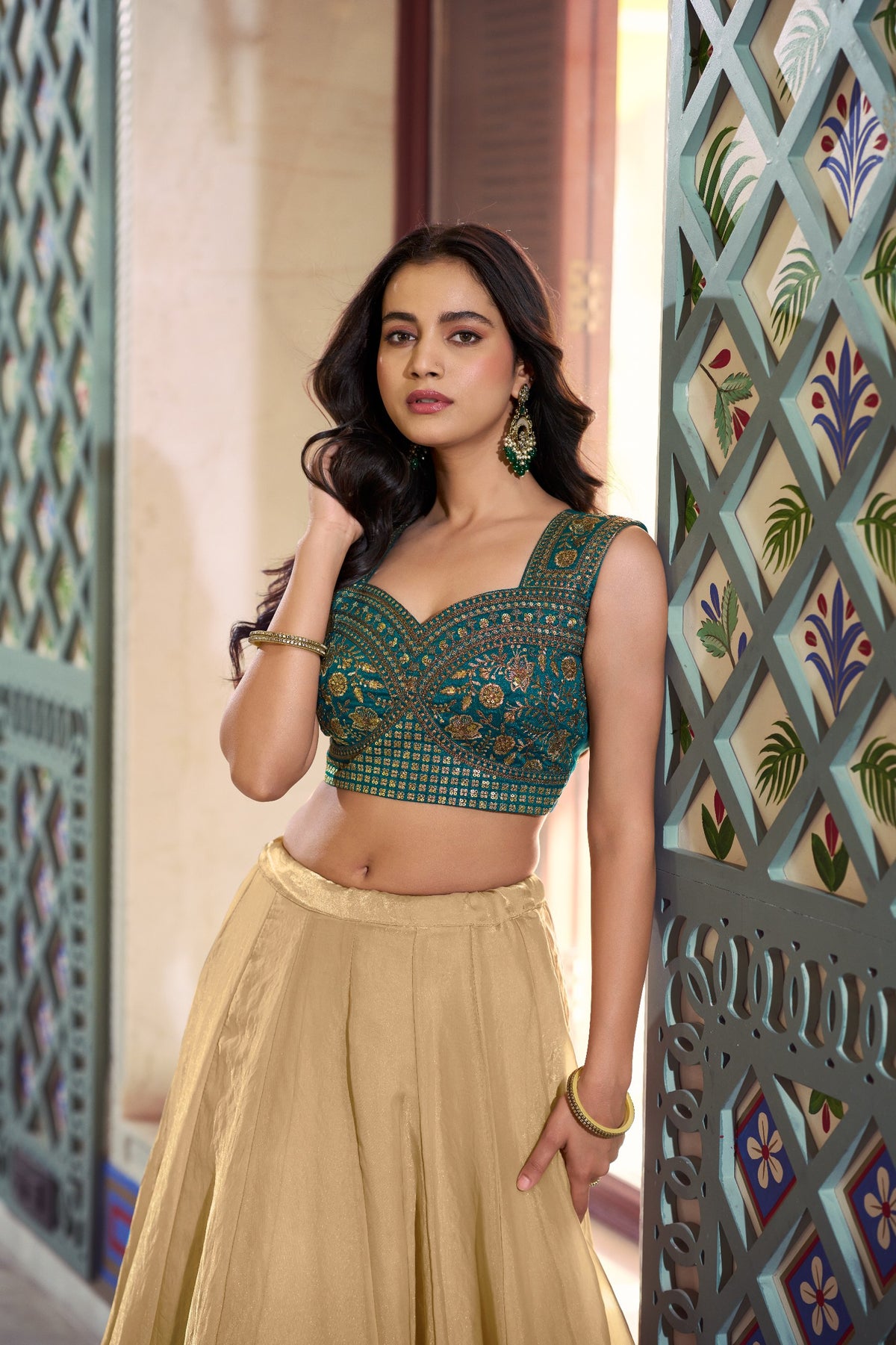 Women Sequins Embroidered Lehenga Choli Set