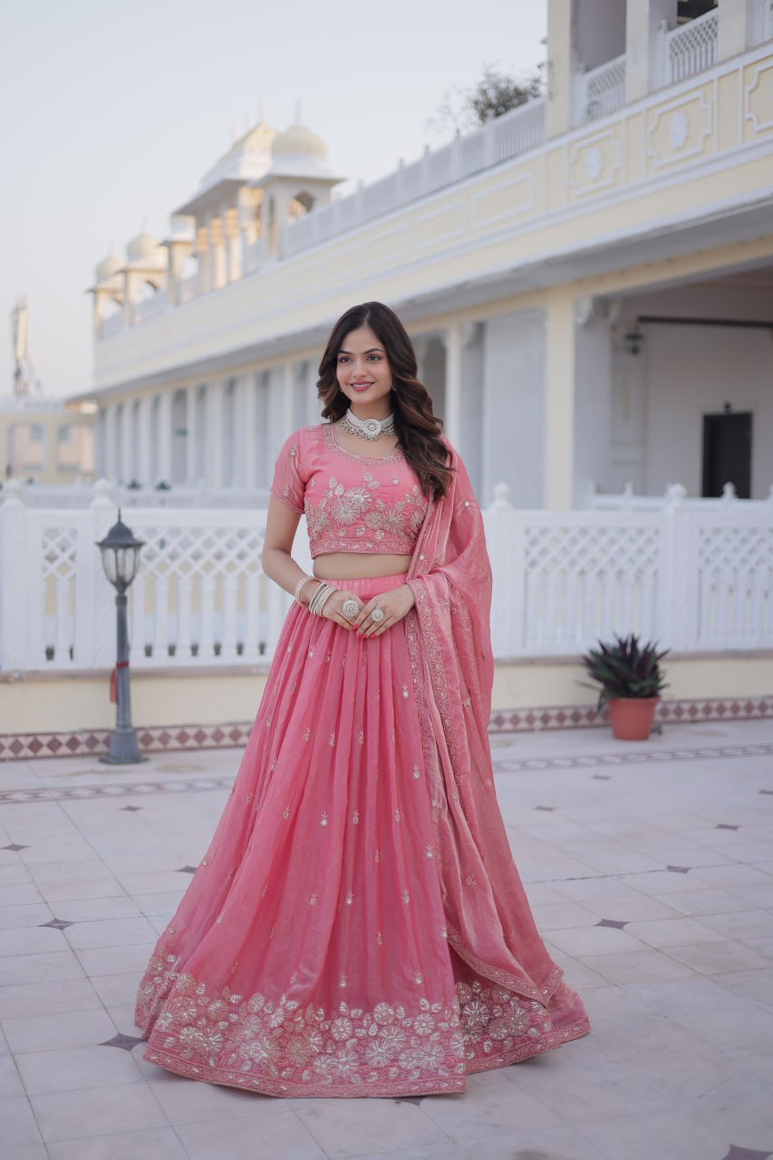 Premium Embroidered Lehenga Choli Set