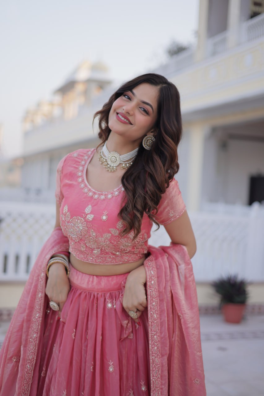 Premium Embroidered Lehenga Choli Set