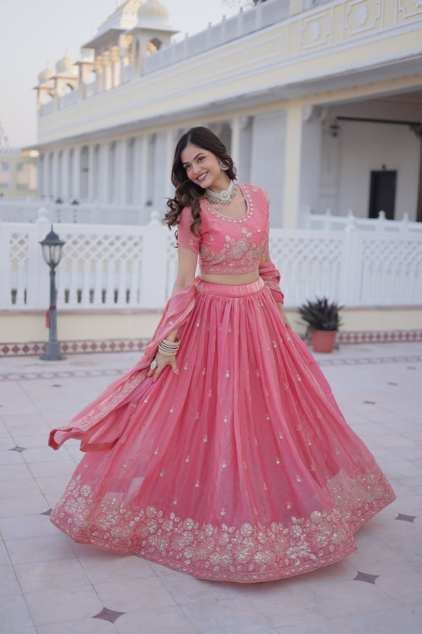 Premium Embroidered Lehenga Choli Set