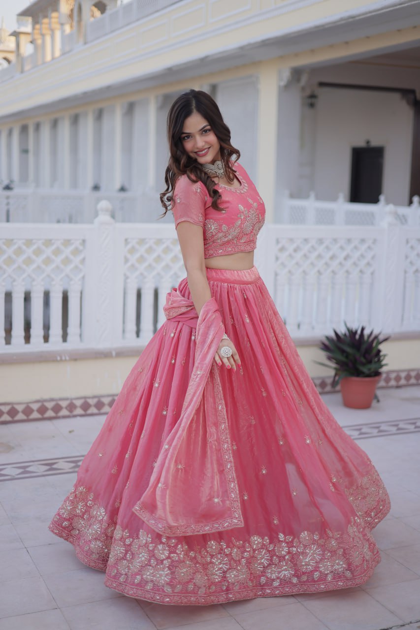 Premium Embroidered Lehenga Choli Set
