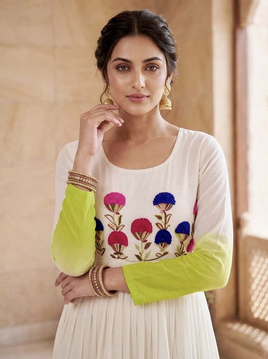 Embroidered Georgette Anarkali Gown
