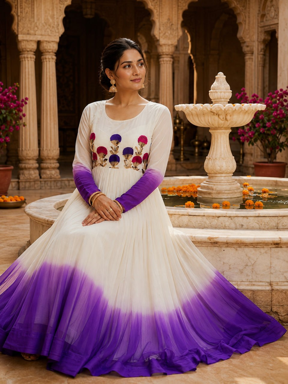 Embroidered Georgette Anarkali Gown