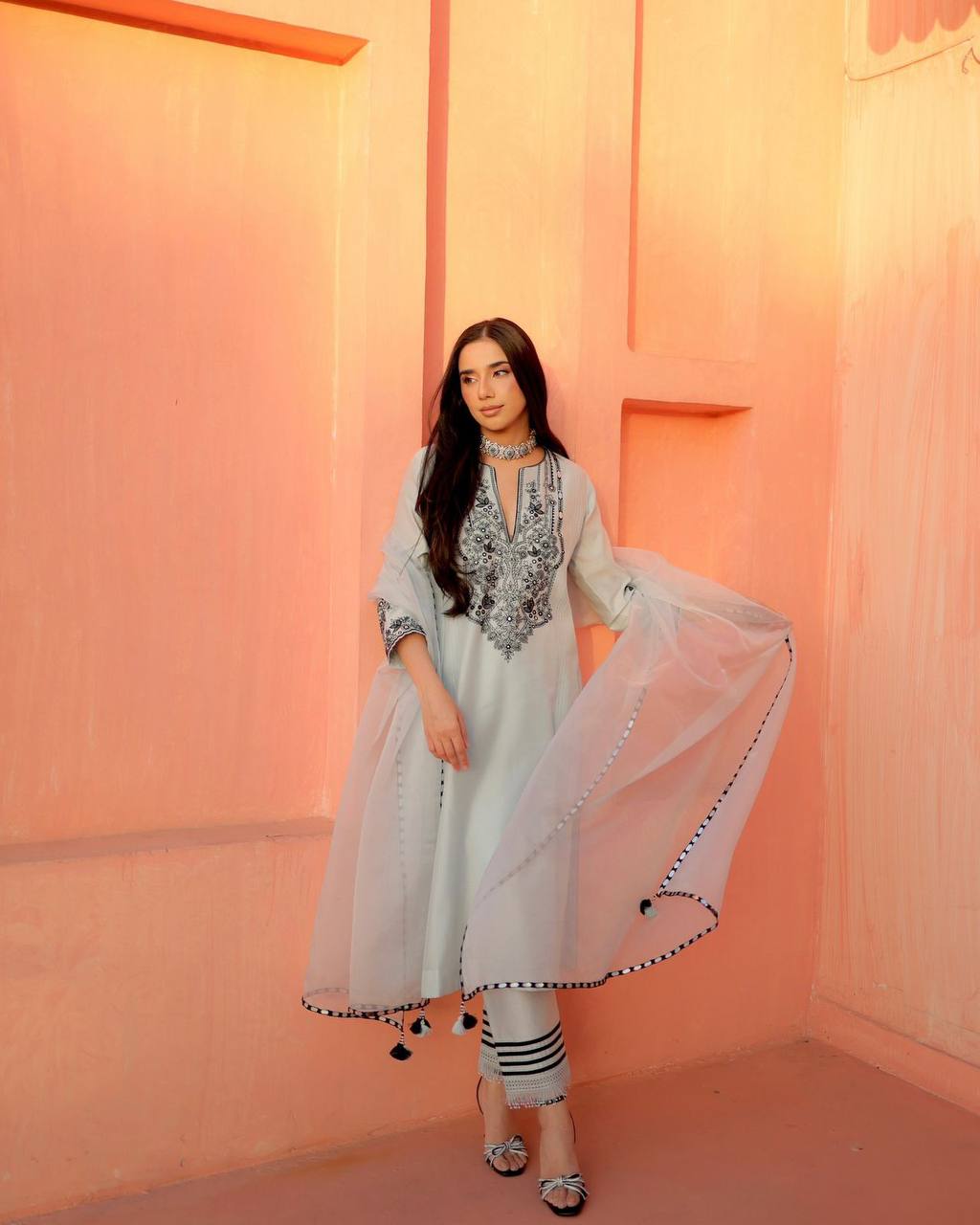Designer Kurta Pant Dupatta Set