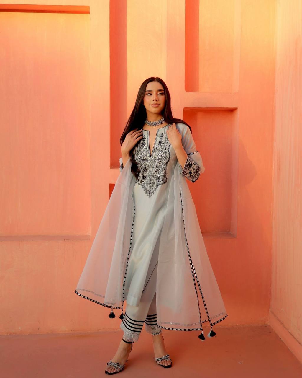 Designer Kurta Pant Dupatta Set