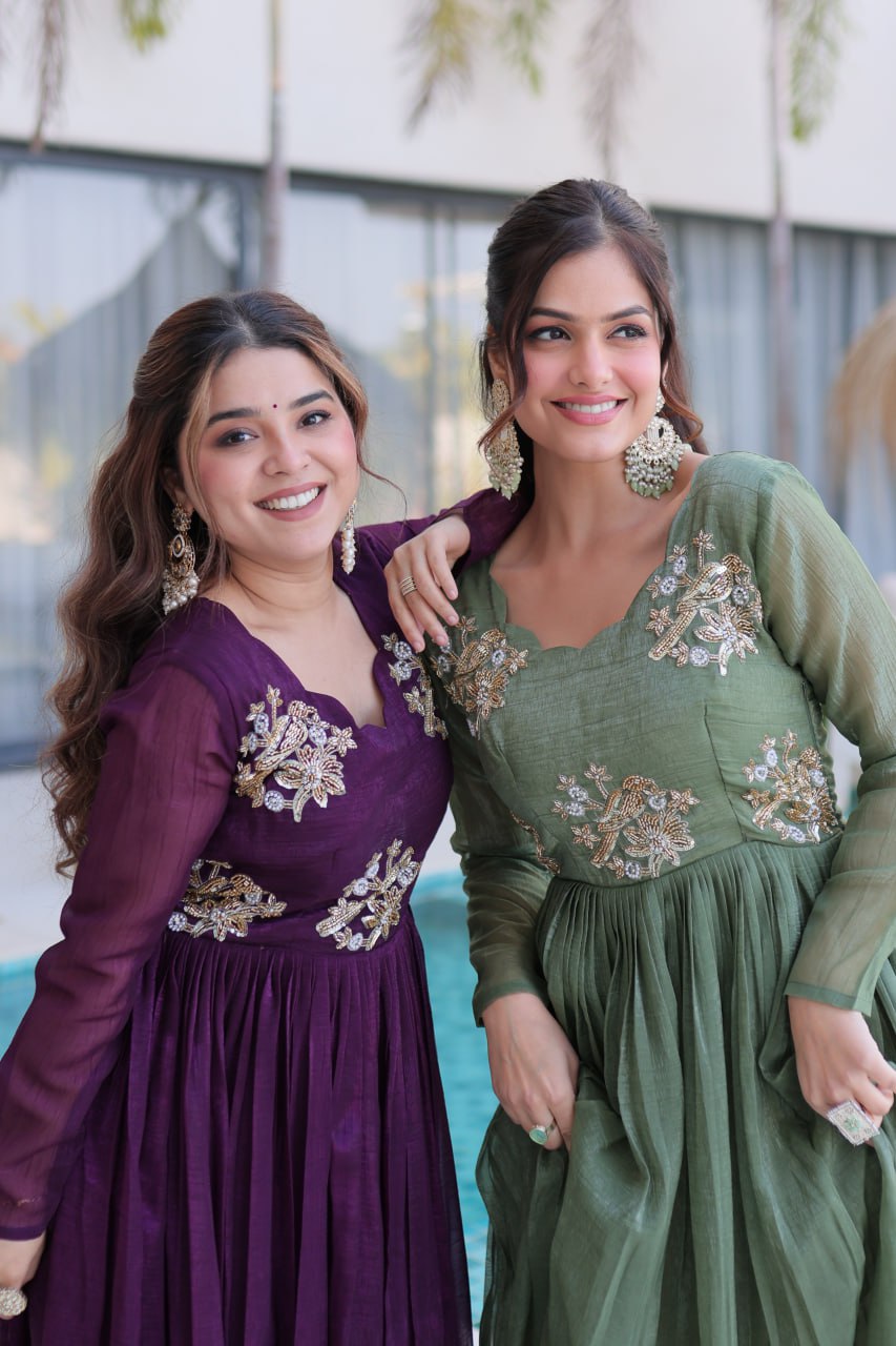 Premium Beads Embroidered Party Gown