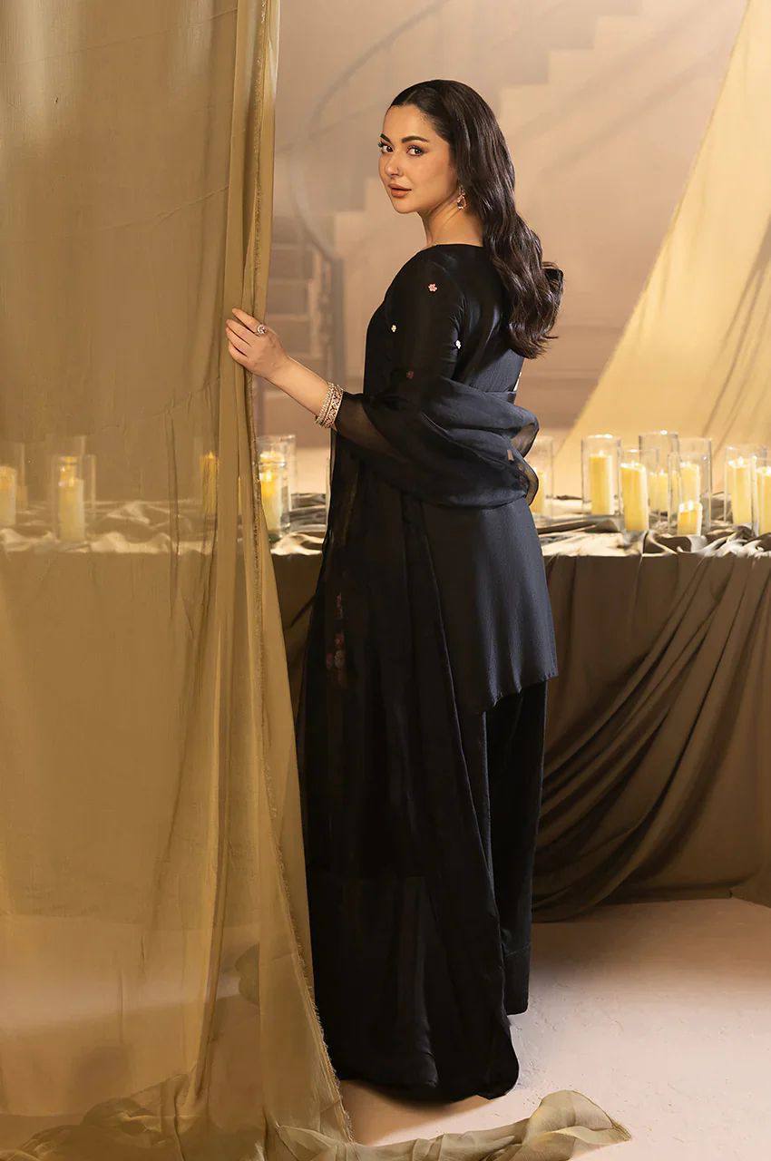 Sequins Embroidered Kurta Farsi Salwar Set