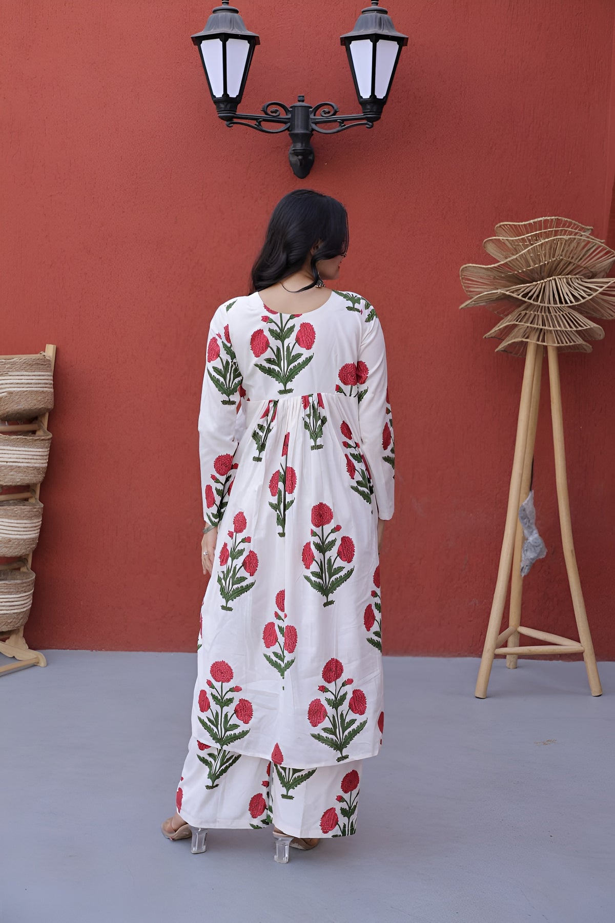 Casual Cotton Kurti Pant Set