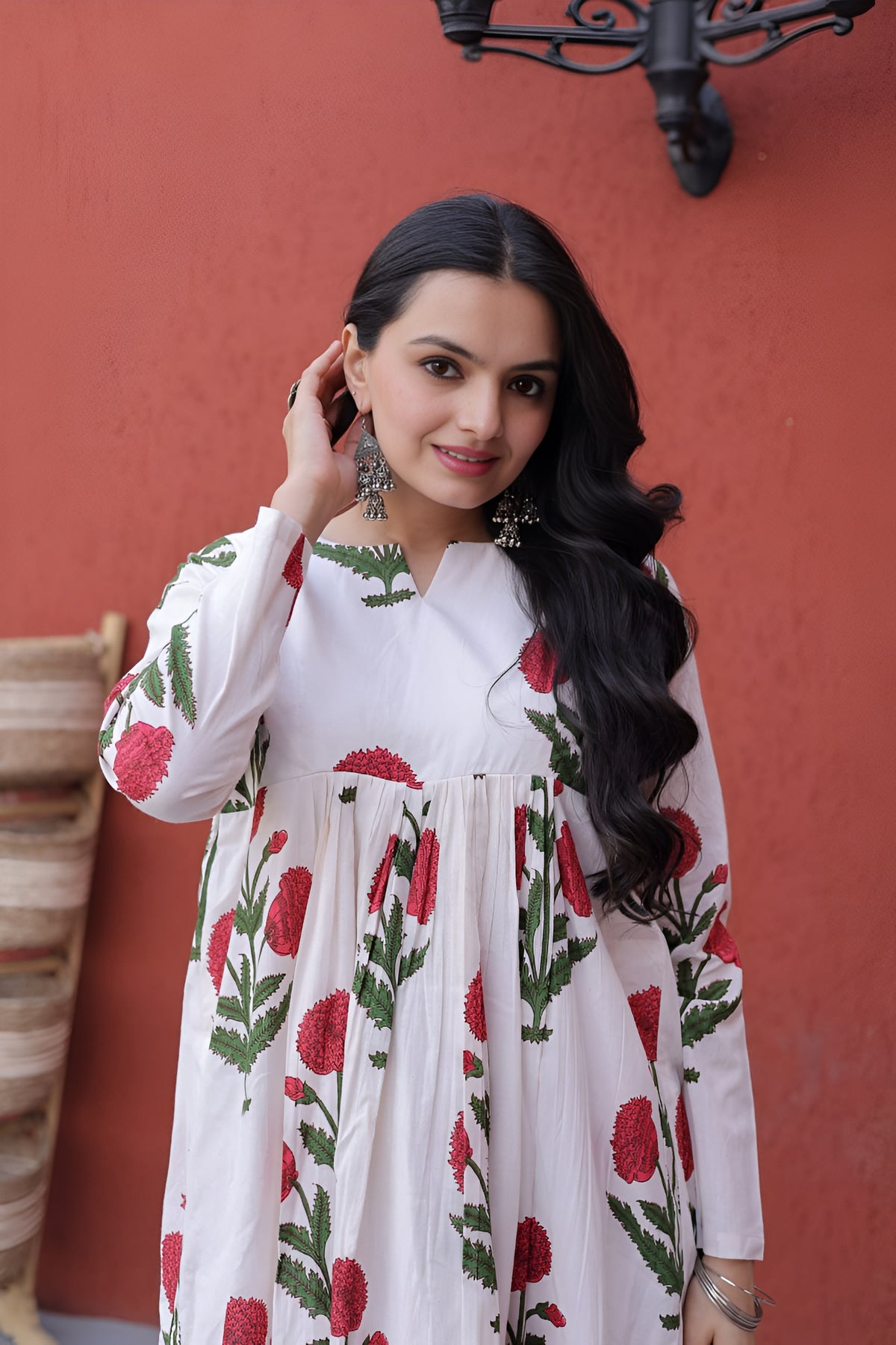 Casual Cotton Kurti Pant Set