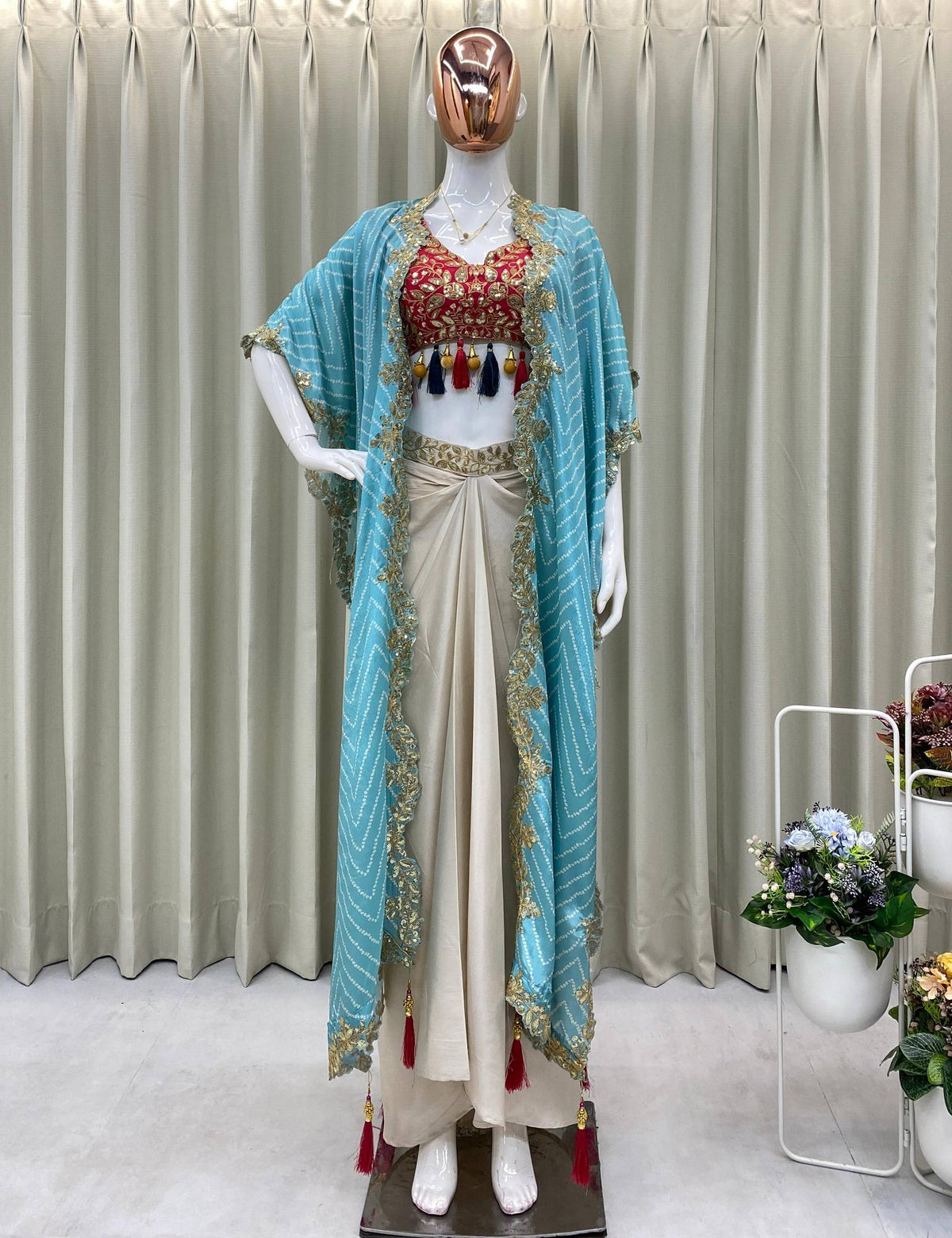Designer three Piece Indo Western Set