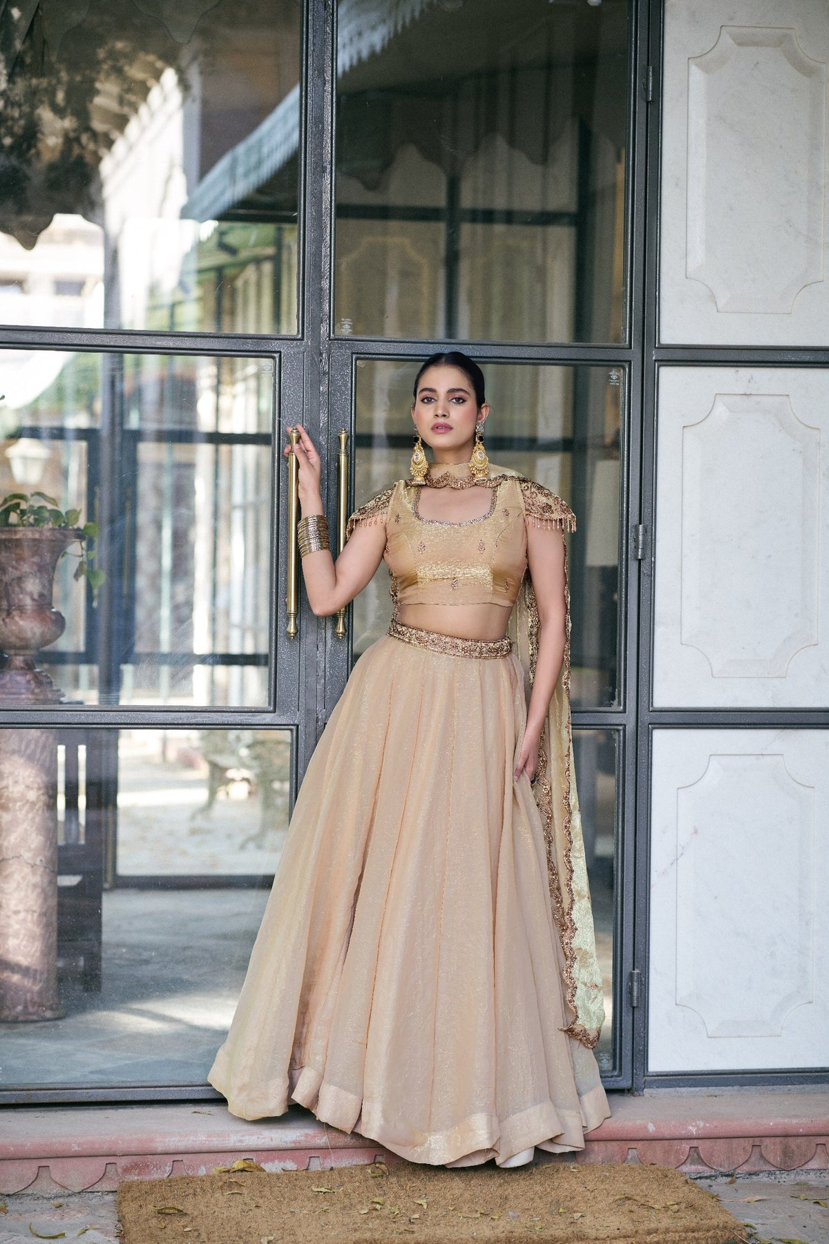 Designer Fendi Embroidered Lehenga Choli Set