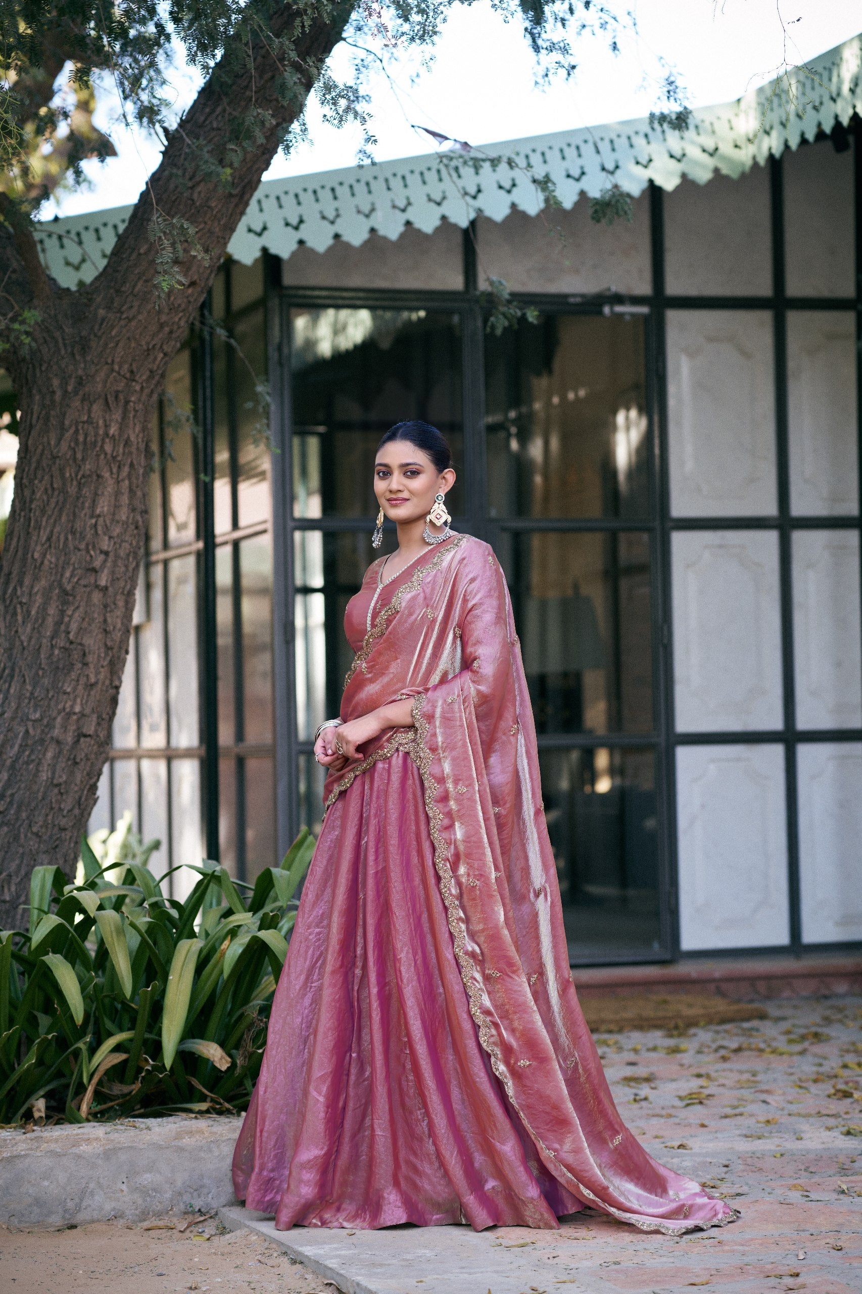 Designer Fendi Embroidered Lehenga Choli Set