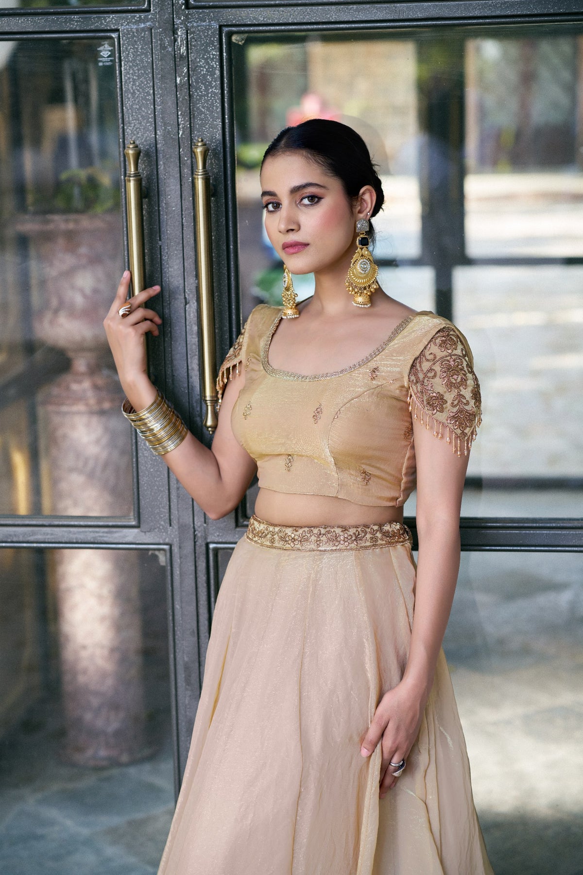 Designer Fendi Embroidered Lehenga Choli Set