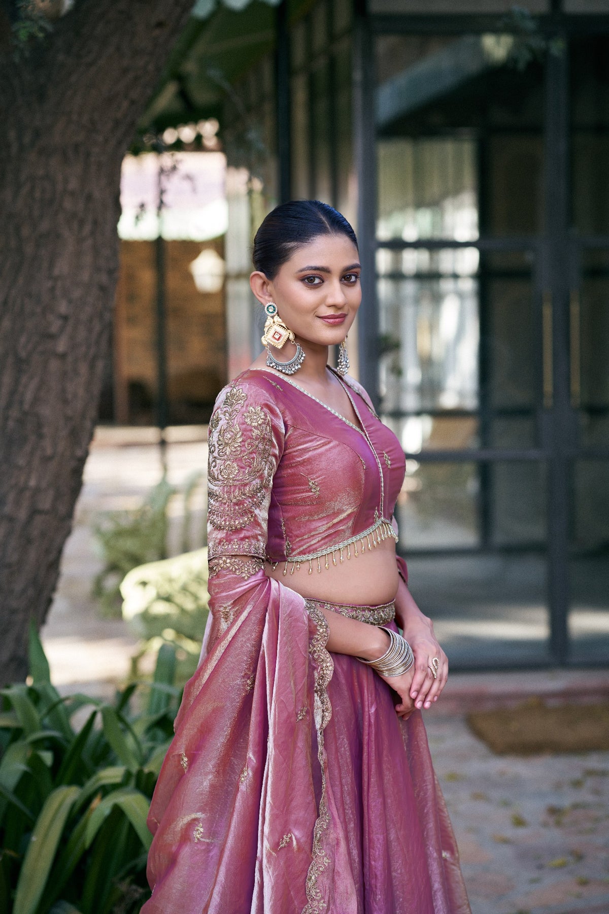 Designer Fendi Embroidered Lehenga Choli Set